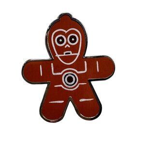Disney C 3PO Trading Pin Star Wars Gingerbread Cookie Lapel Pin Brooch Badge Pin